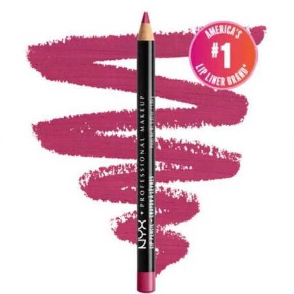NYX Slim Lip Pencil Bloom Pink Lip Liner Makeup Three Pack - Picture 1 of 5